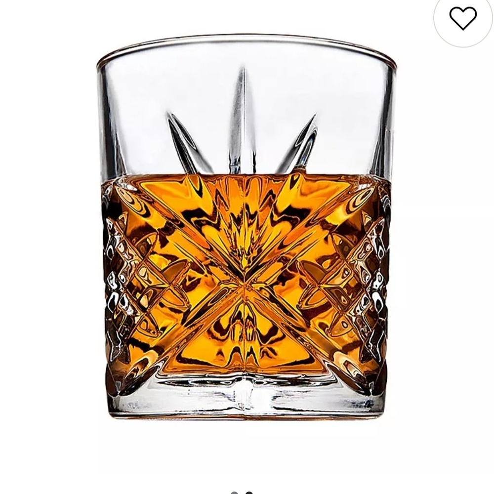 Godinger Dublin Crystal Whiskey Set Of 2 Glasses
